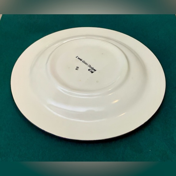 1996 Vintage Laurie Gates Safari Animal Print Salad Plate - Picture 11 of 12